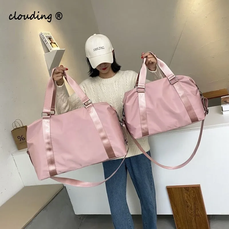 Fashion Large Travel Bag Women Cabin Tote Handbag Nylon Waterproof Shoulder Weekend Gym Female | Багаж и сумки