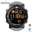 Часы наручные NorthEdge Мужские Цифровые, спортивные водонепроницаемые до 50 м, с пульсометром, шагомером, секундомером