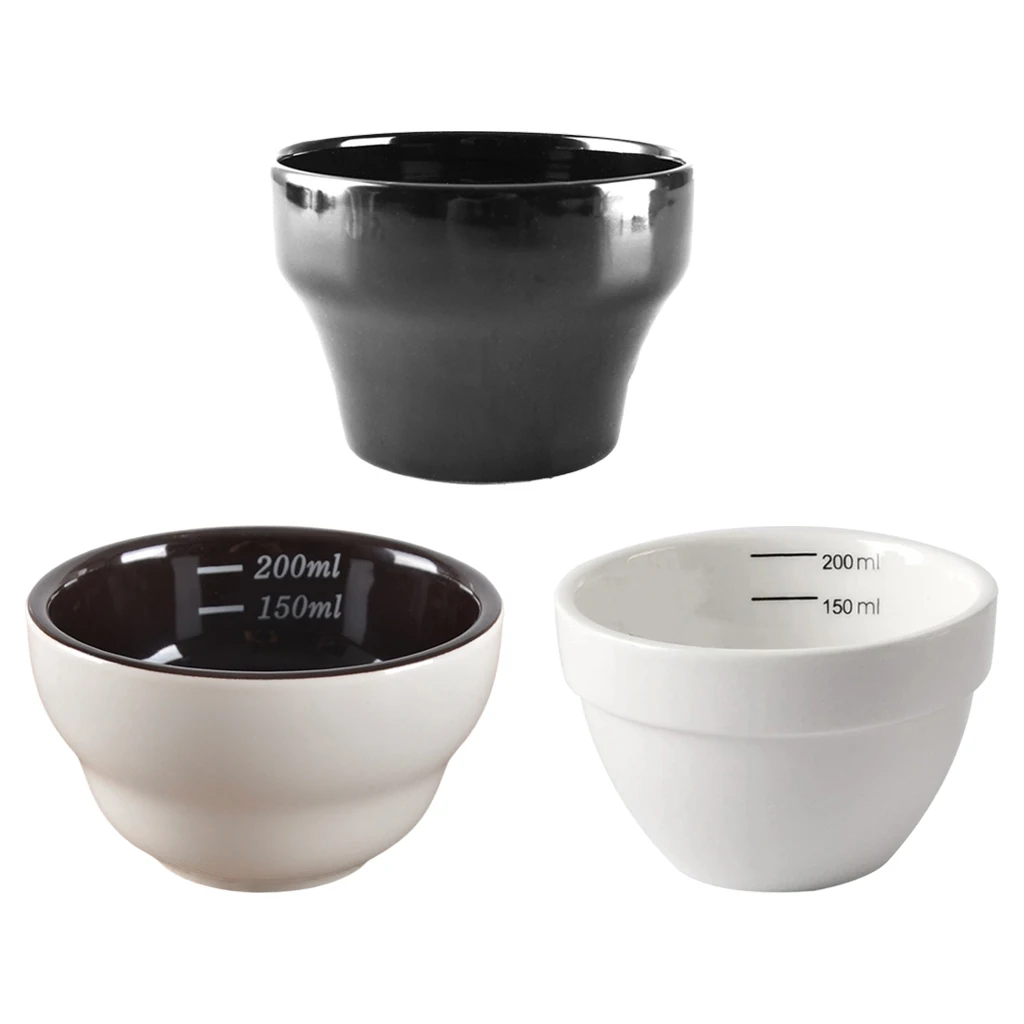 

1Piece 200ML Coffee Evaluation Bowl Kitchen Tool Ceramic for Home Office Cafe Restaurant