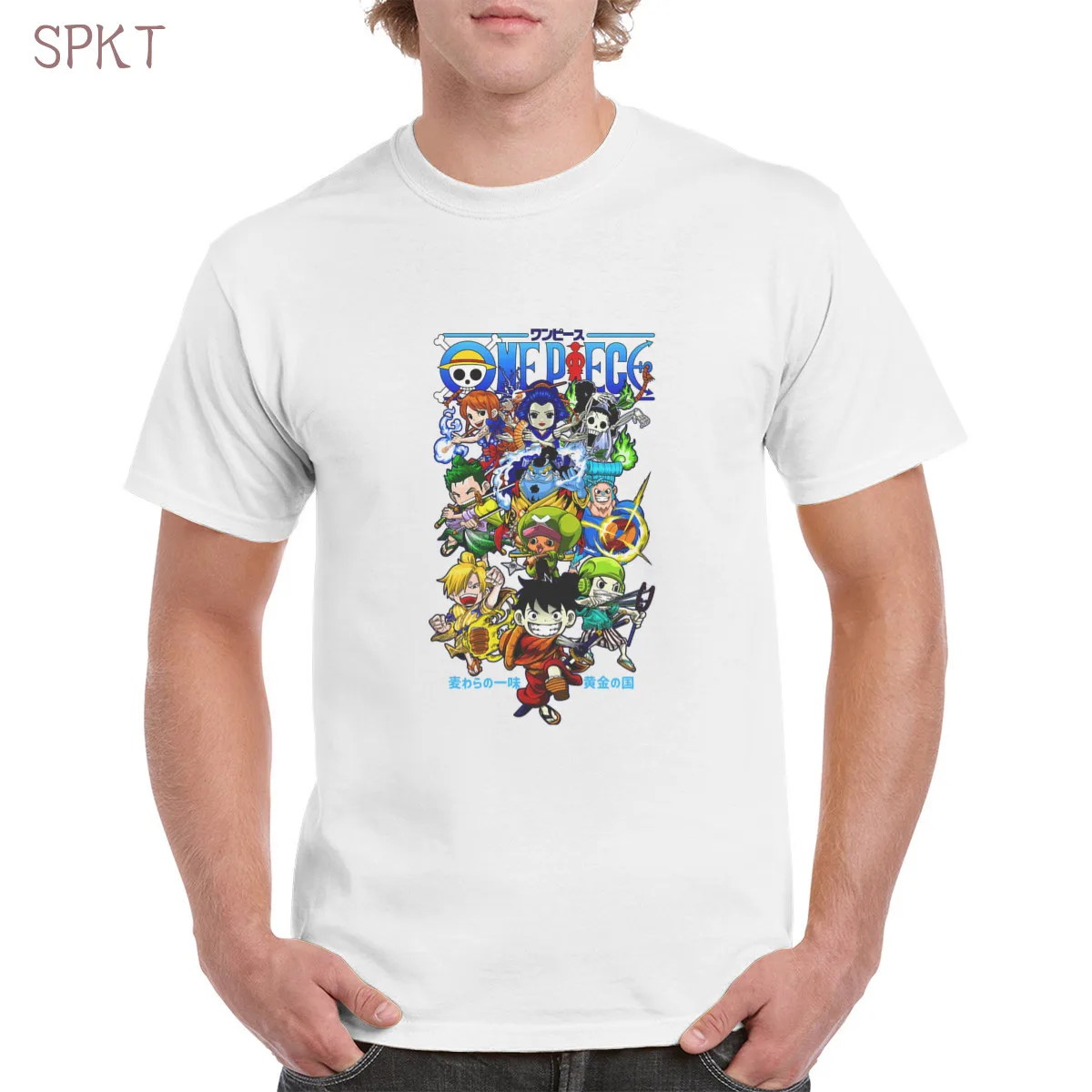 

One Piece Chibis anime t shirt 100% cotton kawaii Japanese Anime graphic tshirt gothic punk oversized tops women/men's T-Shirts