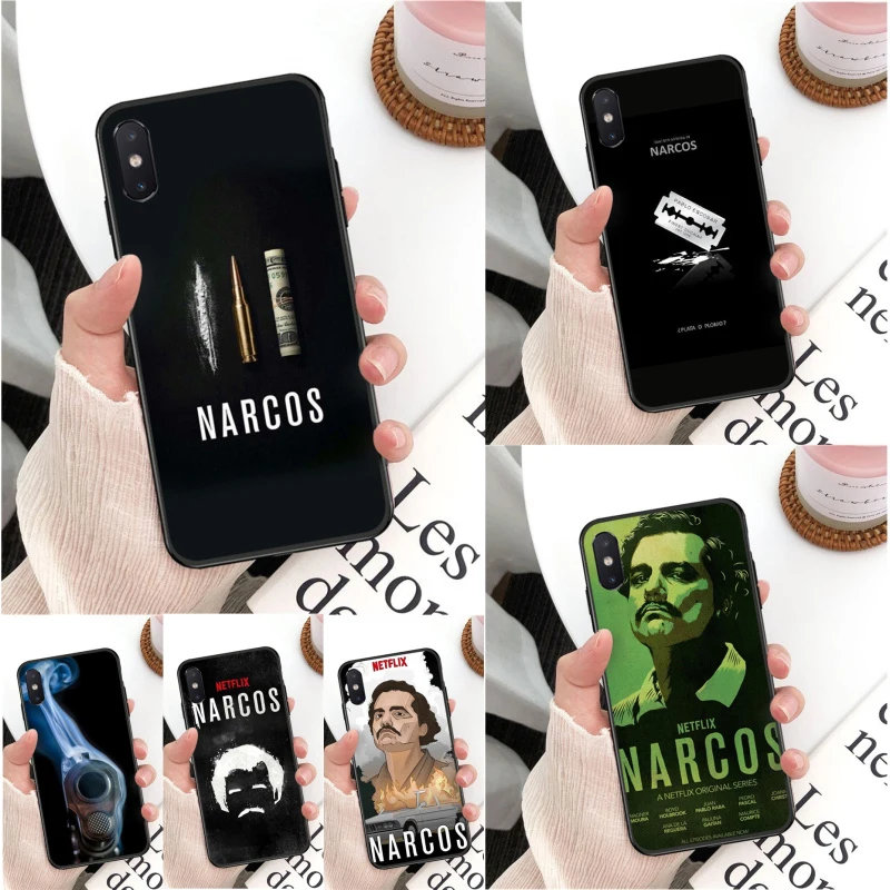 Wagner Moura Narcos pablo escobar черный ТПУ чехол для телефона iPhone 11 pro XS MAX 8 7 6 6S Plus X 5 5S SE XR
