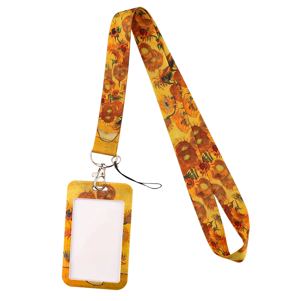 Держатель для ID-карты с подсолнухами Ван Гога |