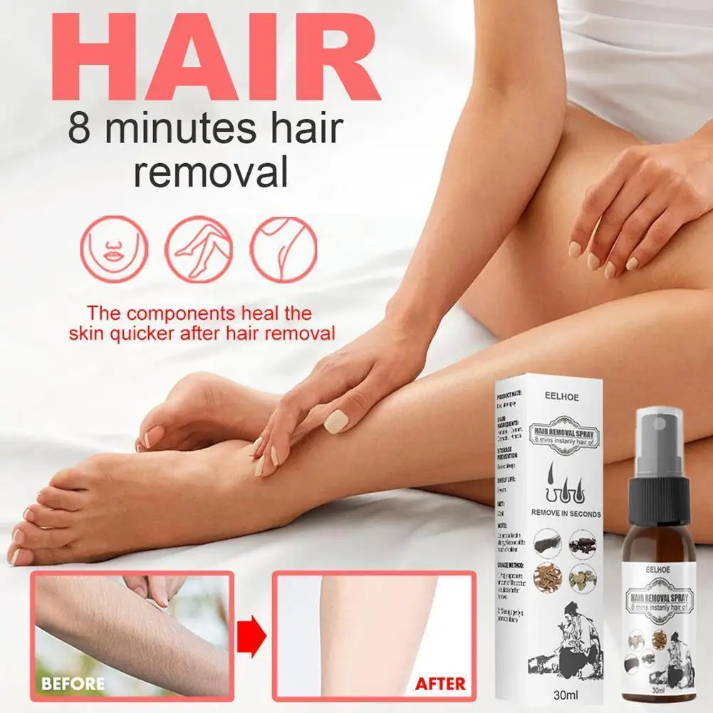 

30ml Professional Hair Removal Spray Inhibits Hair Bikini Depilatory Painless Sprays Beard Growth Hair Hair Armpit Remover Z8J3
