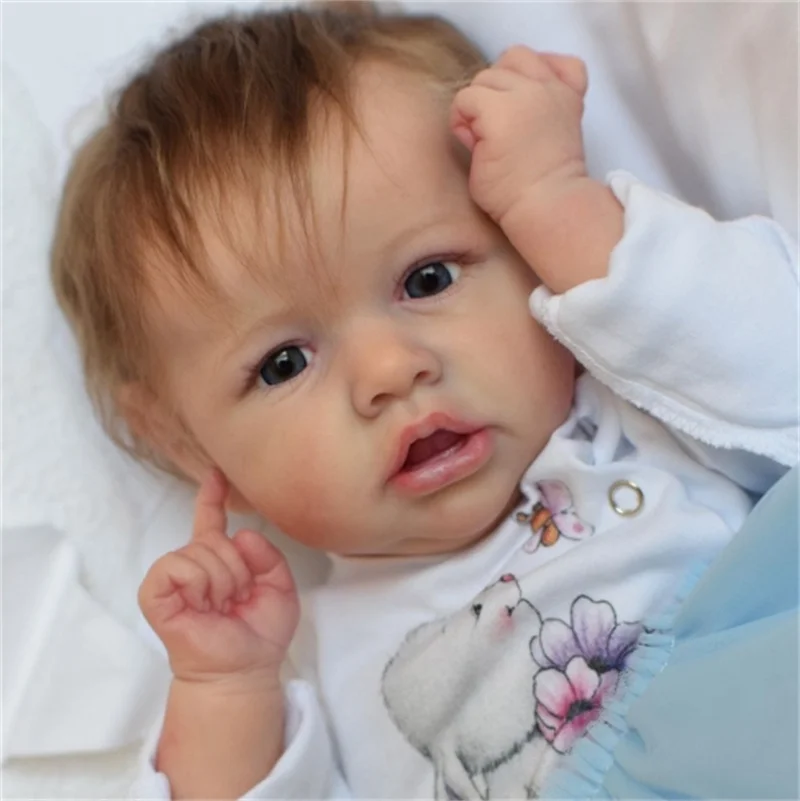 

Bebes Reborn Doll 55cm Newborn Cloth Baby Doll With Heartbeat Lifelike Toddler Bonecas Nina Truly Girl For Kids Gift