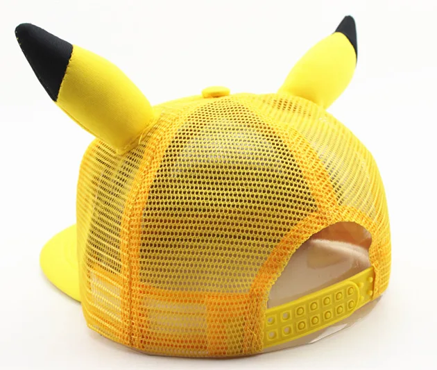 Кепка с рисунком покемона Пикачу для детей и взрослых уличная бейсболка защитой