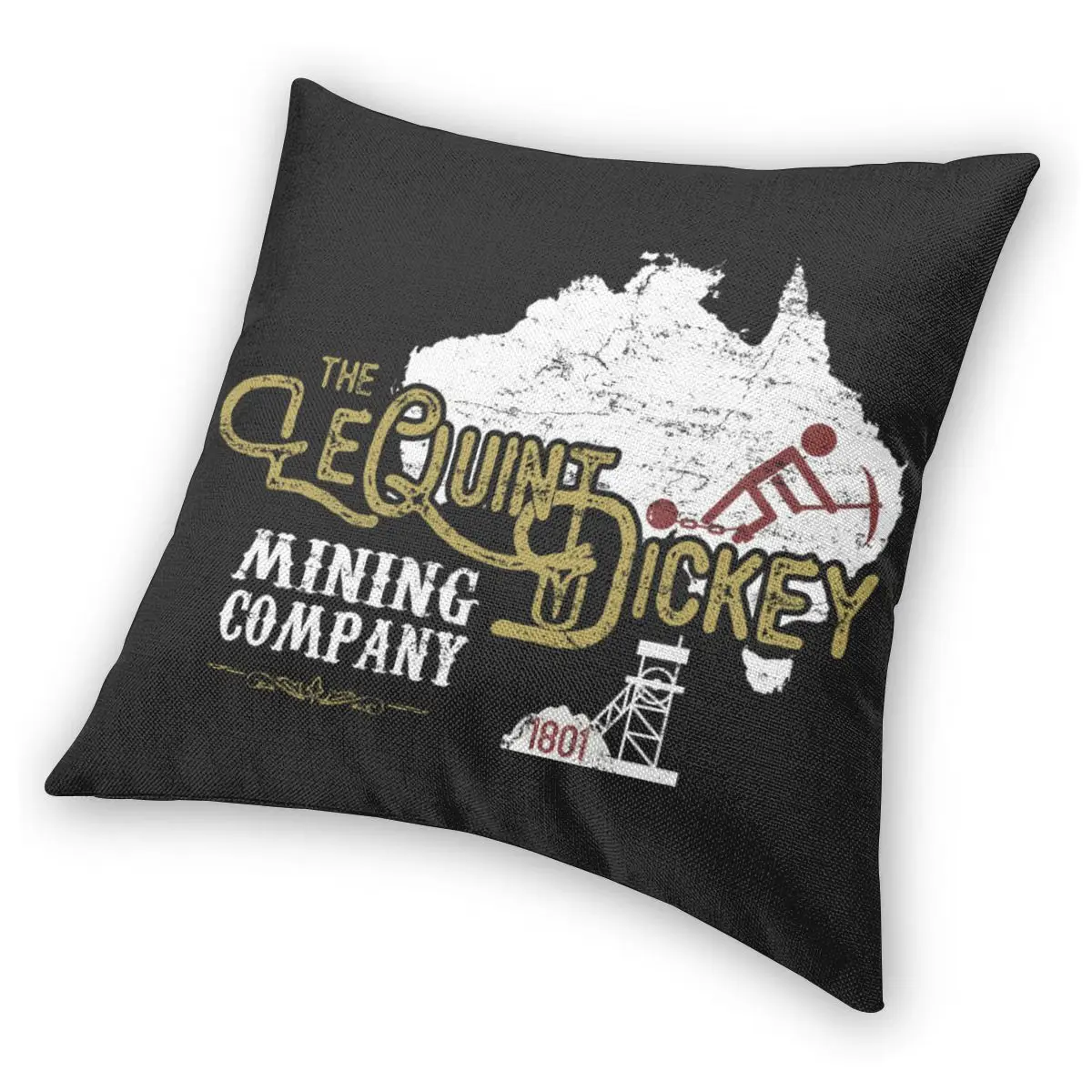 Подушка Чехол Декоративные LeQuint Манишка горнодобывающей компанией с эффектом