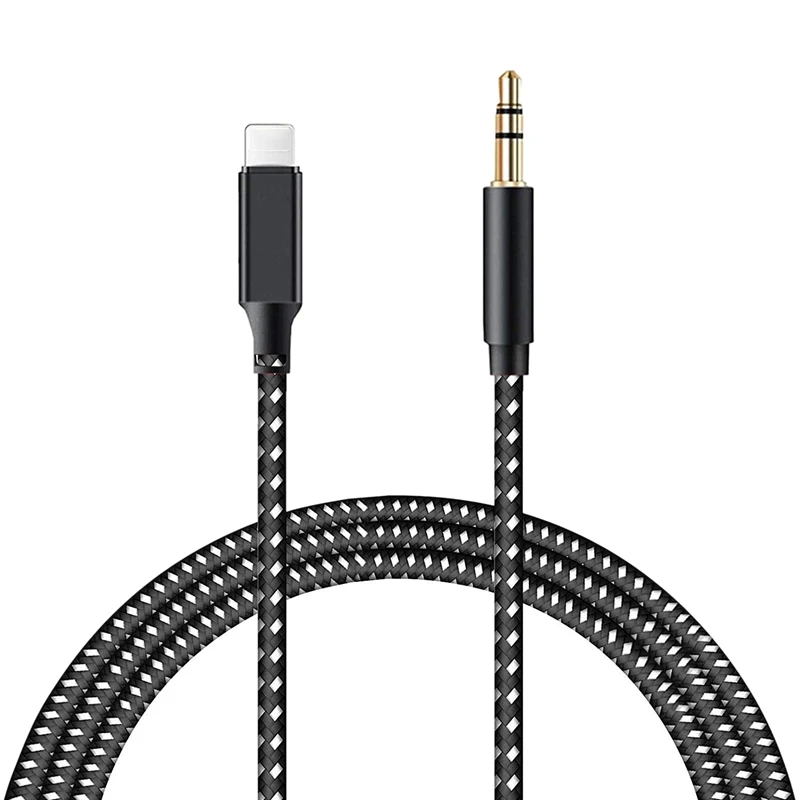 

Headphones Aux Adapter,3.5Mm Headphones Car Stereo Aux Adapter Compatible for IPhone X/XS Max/8/8 Plus/7/7Plus