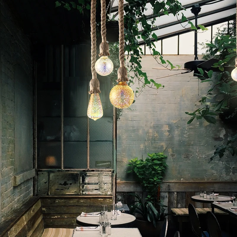 СВЕТОДИОДНЫЙ 3D стереоскопический Новый светильник лампа 85 220 В E27 фейерверк с