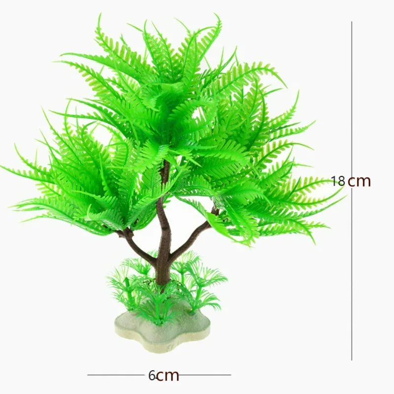 

2pcs Aquarium Decorations Simulation Green Artificial Plastic Fake Water Plants Fish Tank Landscaping Decor Weeds Accessories