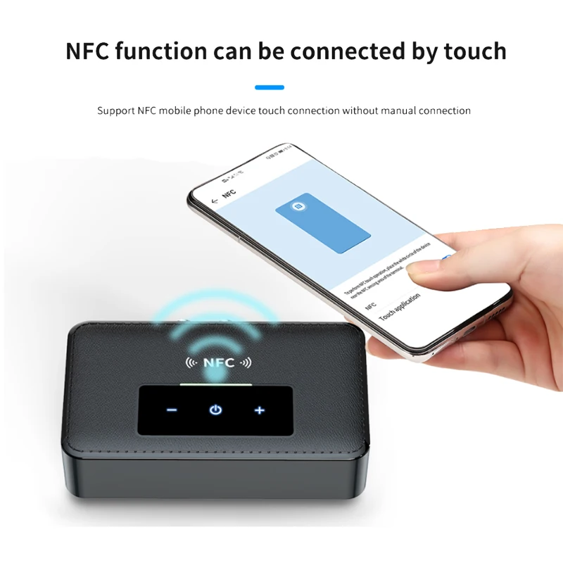 Приемник-передатчик Bluetooth 5 0 с контактной кнопкой Hi-Fi стерео аудио 3 мм RCA U-диск NFC