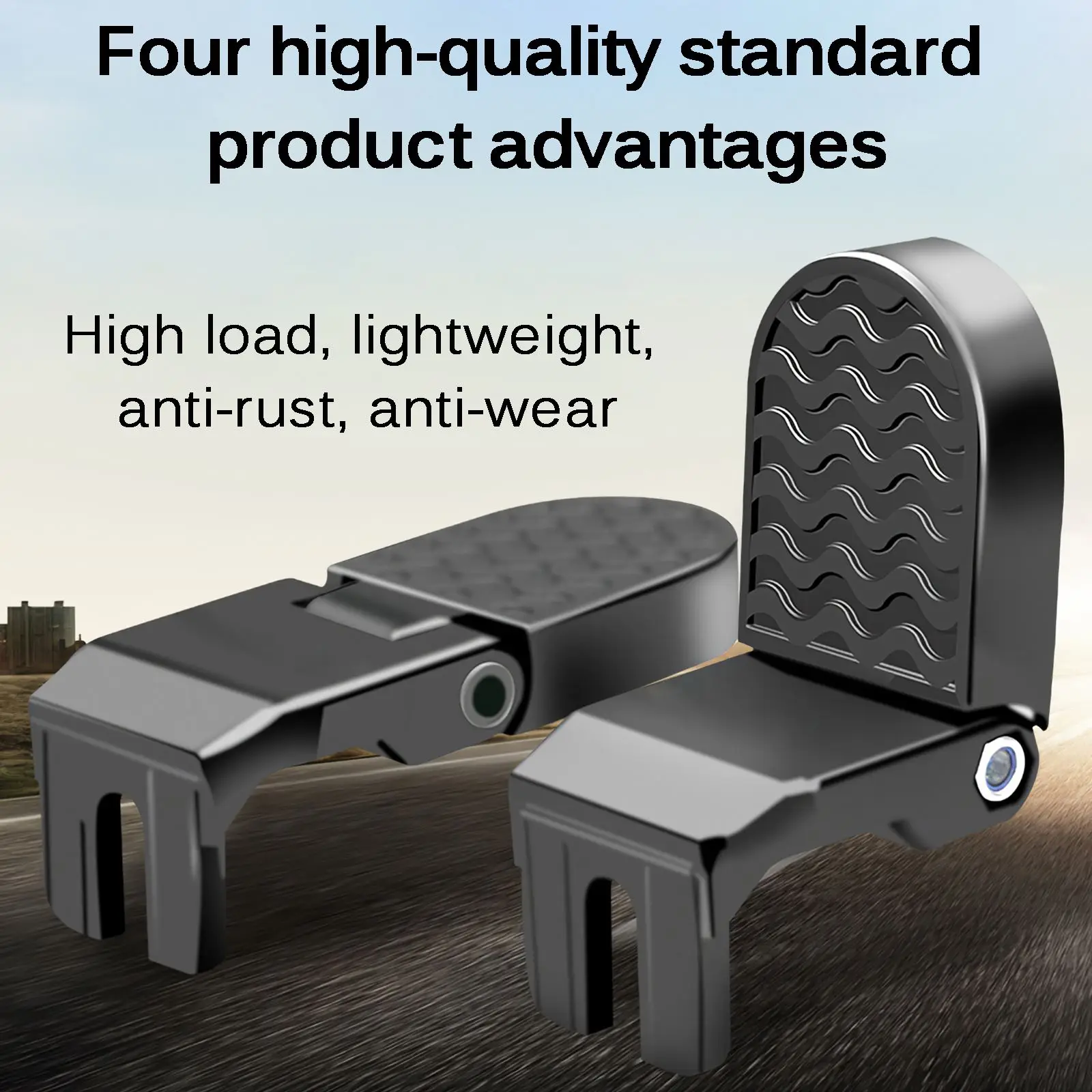2 шт. Нескользящая велосипедная педаль из алюминиевого сплава передняя и задняя