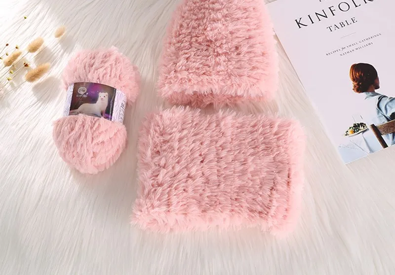 50 г/шар из искусственного меха Пряжа длинные волосы мохер шерсть кашемир для