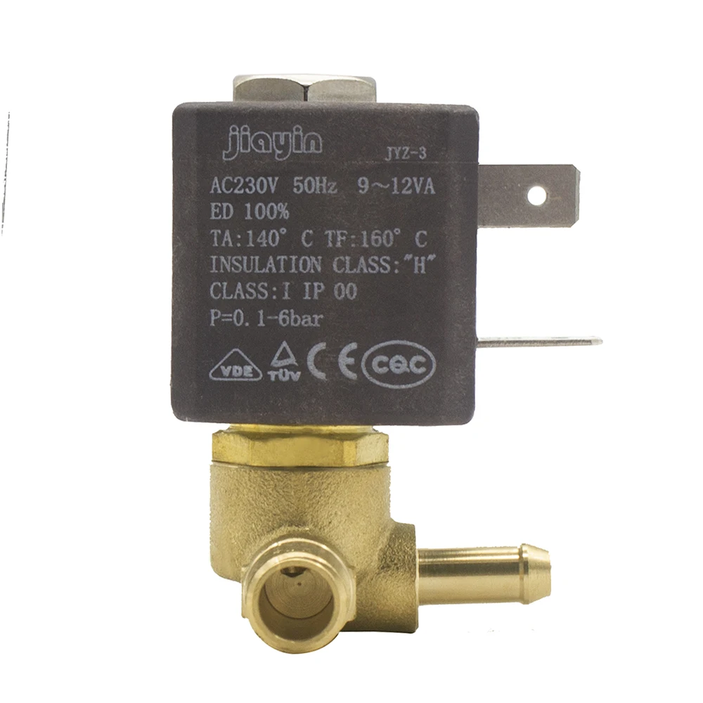 Jiayin JYZ 3 нормально замкнутый N/C 2/2 Way AC 230V 12VA G1/8 &quotлатунный парогенератор