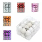 Новогодний шар, 24 шт., 3 см, украшения для рождественской елки, шар-безделушка, подвесной, украшение для домашней вечеринки, украшение на новый год 2022