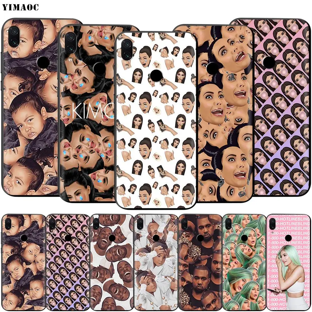 Чехол YIMAOC Kardashian Kylie Jenner Kanye из ТПУ для Xiaomi Redmi mi Note MAX 3 6 6A 7 mi6 mi8 9 se a1 a2 Pro Lite go pocophone f1 |