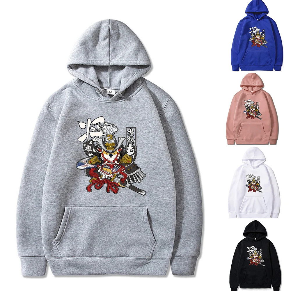 

Male and Female Hoodie Sweatshirts Harajuku Autumn Long Sleeve Pullovers Street Casual Clothing Fashion Deacon Dog Print Jumpers