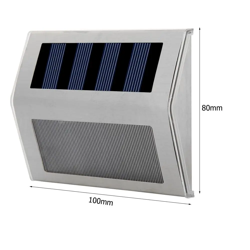 

6LED Waterproof Solar Light Outdoor Solar Power Stair Light Garden Pathway Street Lamp Warm White Solar Power Lights