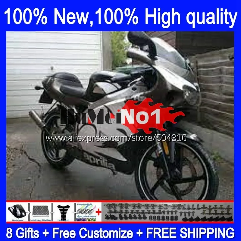 

RS250RR For Aprilia RSV250 RS 250 RS250 RR 98 99 00 01 02 03 142MC.44 RS-250 1998 1999 2000 2001 2002 2003 Fairing Black White