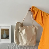 korean super fire canvas bag womens shoulder tote bag art student wild portable large capacity shopping bag
