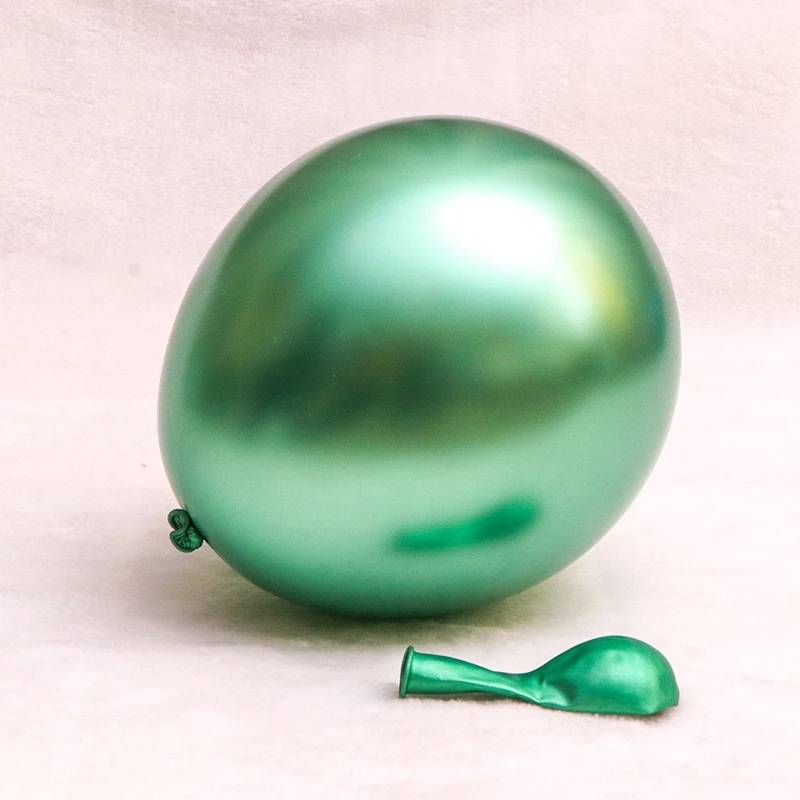 

100Pcs 10 Inch Metallic Color Latex Balloons Thick Chrome Helium Air Glossy Metal Pearl Balloon Globos for Party Decor