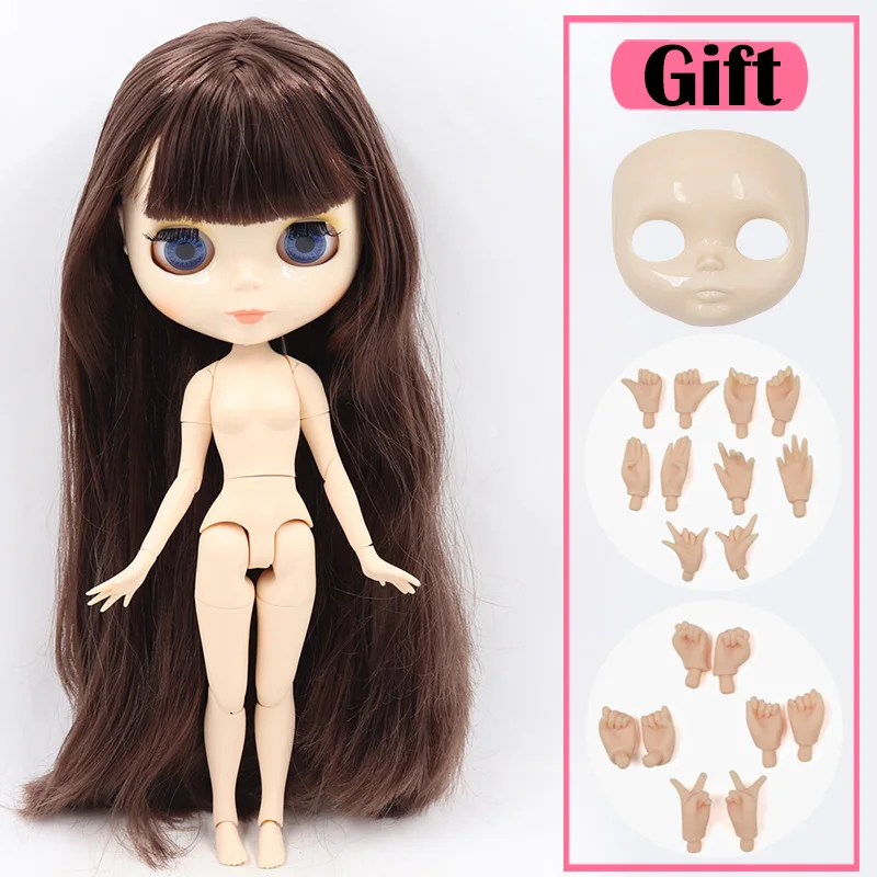 doll hand ab face ICY Blyth Кукла № 1 глянцевое лицо белая кожа сустава тела 1/6 BJD Специальная цена 1/4 BJD, Pullip, Jerryberry, Licca игрушка подарок - Цвет: doll hand ab face