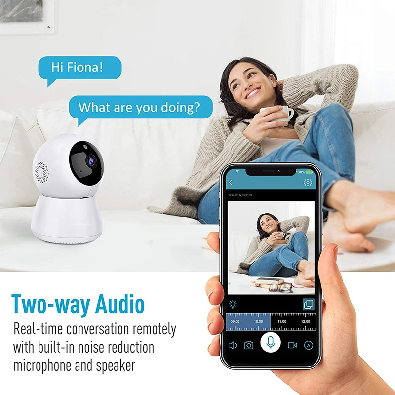 

Hot Shaking His Head Machine 2 Million Pixel WiFi Wireless Webcam 1080p Network Housekeeping