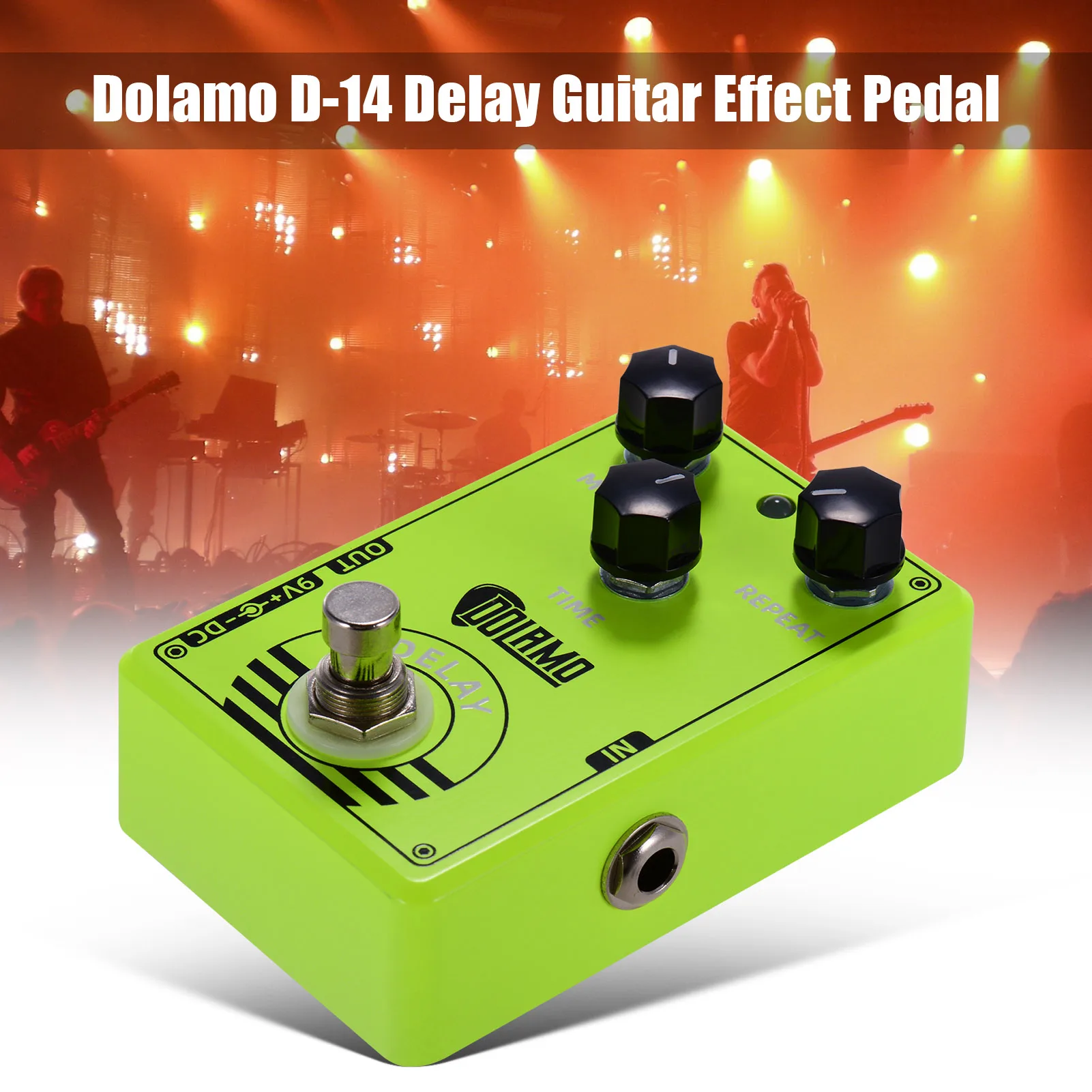 

Dolamo Delay Guitar Effect Pedal Delay Pedal with Mix Repeat and Time Controls True Bypass guitar effects for Electric Guitar