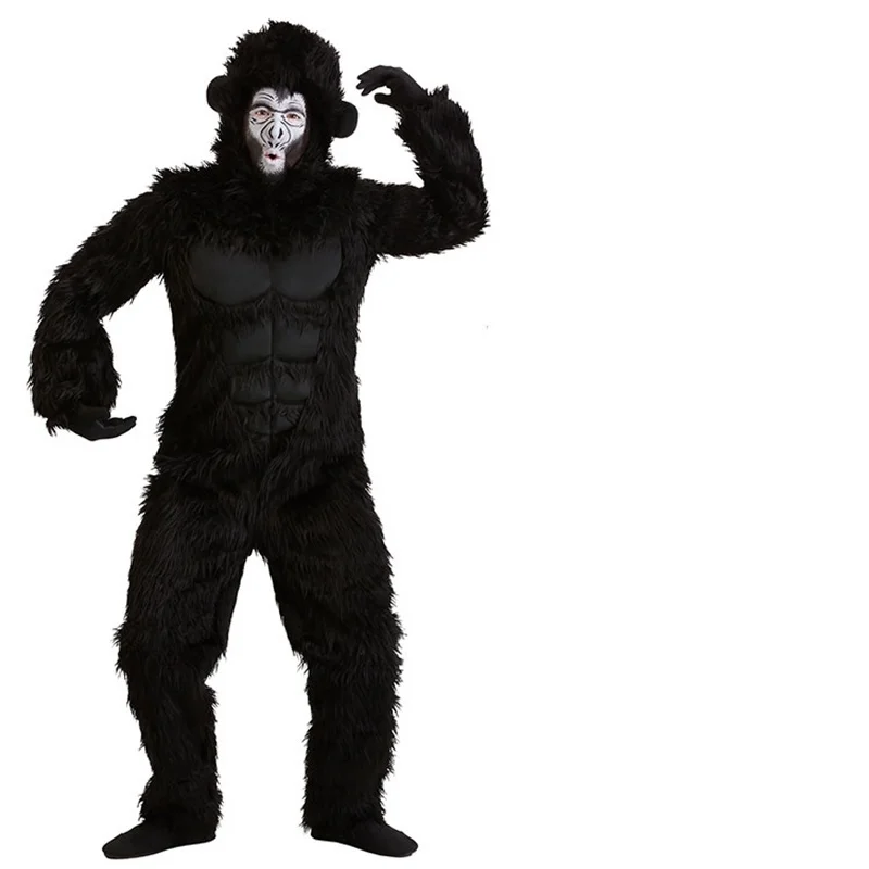 Костюм для косплея King Kong взрослых и детей плюшевый пушистый талисман аниме