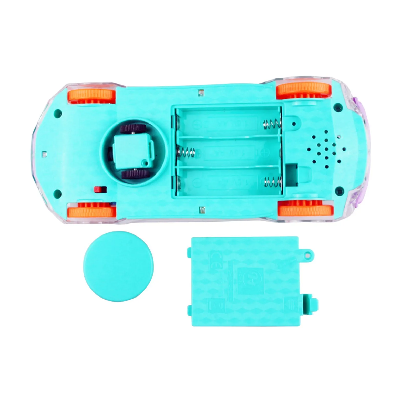 

Children's Toy Car Transparent Car Electric 360 Rotation Universal Wheel Gear Car With Flashing Fast Shipping