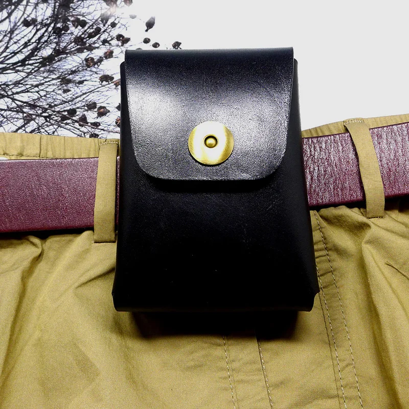 Поясная Сумка blongk из натуральной кожи многофункциональный чехол ручной работы