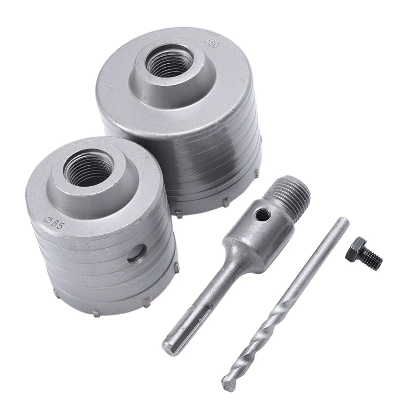 65 мм 80 стенное отверстие пилы центр сверло плюс хвостовик гаечный ключ комплект