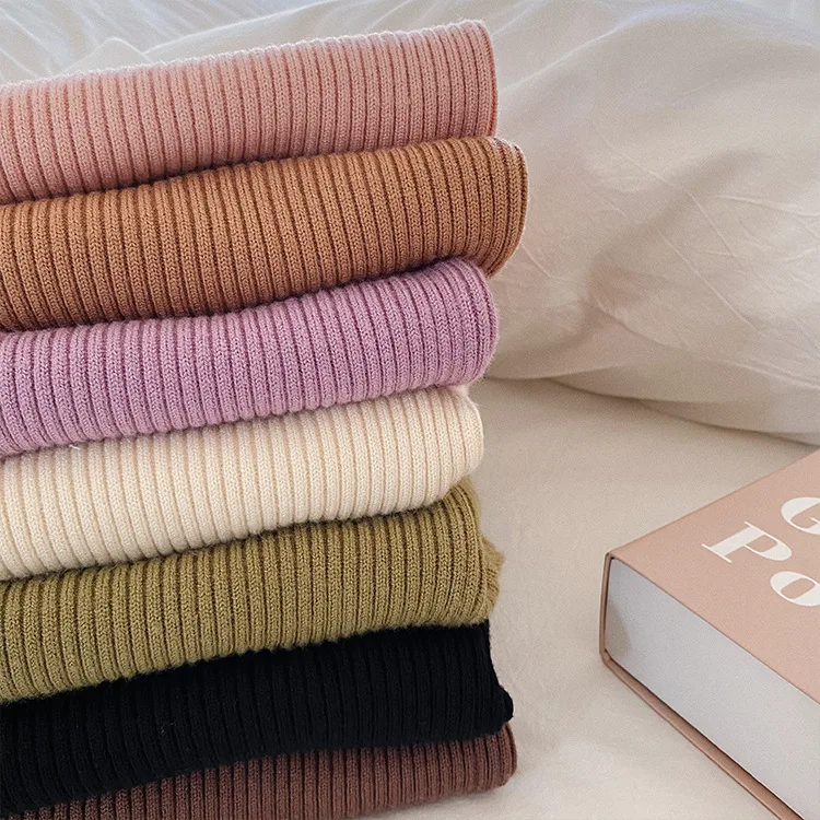 Новинка 2021 зимняя искусственная трикотажная однотонная водолазка с воротником