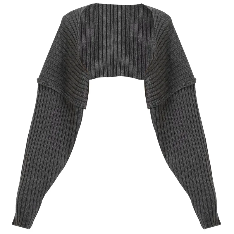 

WOMENGAGA Korean Loose Bat Sleeve Short Open Stitch Sweater Women Solid Color Open Navel Knitting Shawl Cardigan 1D0M