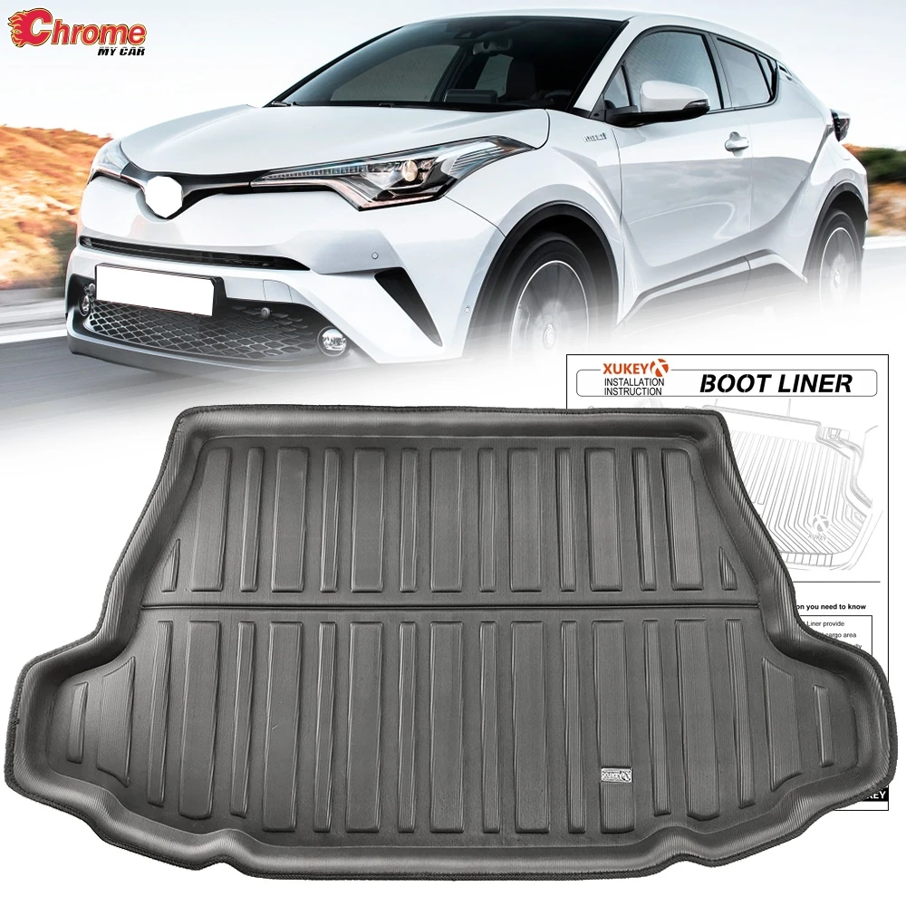 Для Toyota C HR CHR 2017 2018 2019 2020 коврик для ботинок задний багажник лайнер грузовой пол