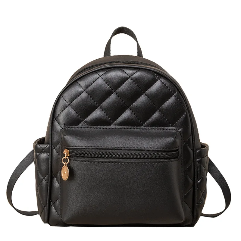 Women Backpack Diamond Lattice Pattern Lady Backpacks Korean Simple Style Preppy Girl School Travel Bag | Багаж и сумки