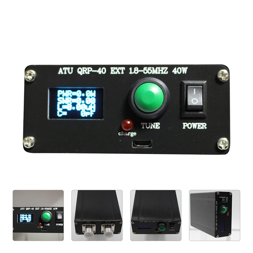 

ATU QRP-40 OLED мини автоматическая антенна тюнер автоматическая Настройка в дневное время