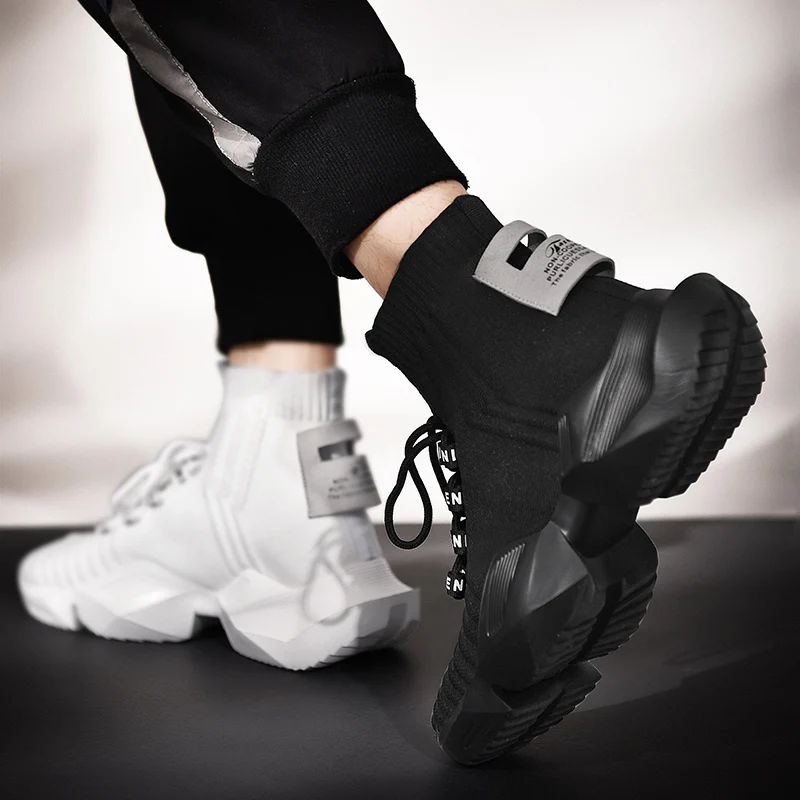 

Hemmyi Running Shoes Men Casual Shoes Outdoor Sneakers Mesh Breathable Walking Footwear Sneakers Two-tone Zapatos De Hombre