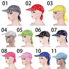 Модная хлопковая шапка с козырьком для женщин и мужчин, квадратная шапка с принтом, Солнцезащитный Мягкий головной платок, бейсболка, уличная Кепка с полями