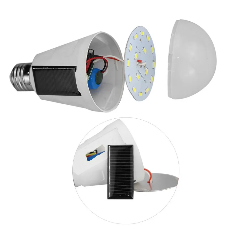 Светодиодный светильник на солнечной панели аварийный E27 переносная наружная
