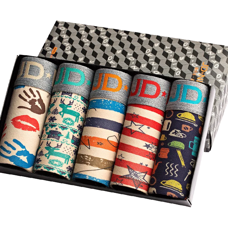 

Hot Underwear Men Cotton Boxer Brand Underpants Male Panties Breathbale Shorts U Convex Pouch Plus Size L-3X