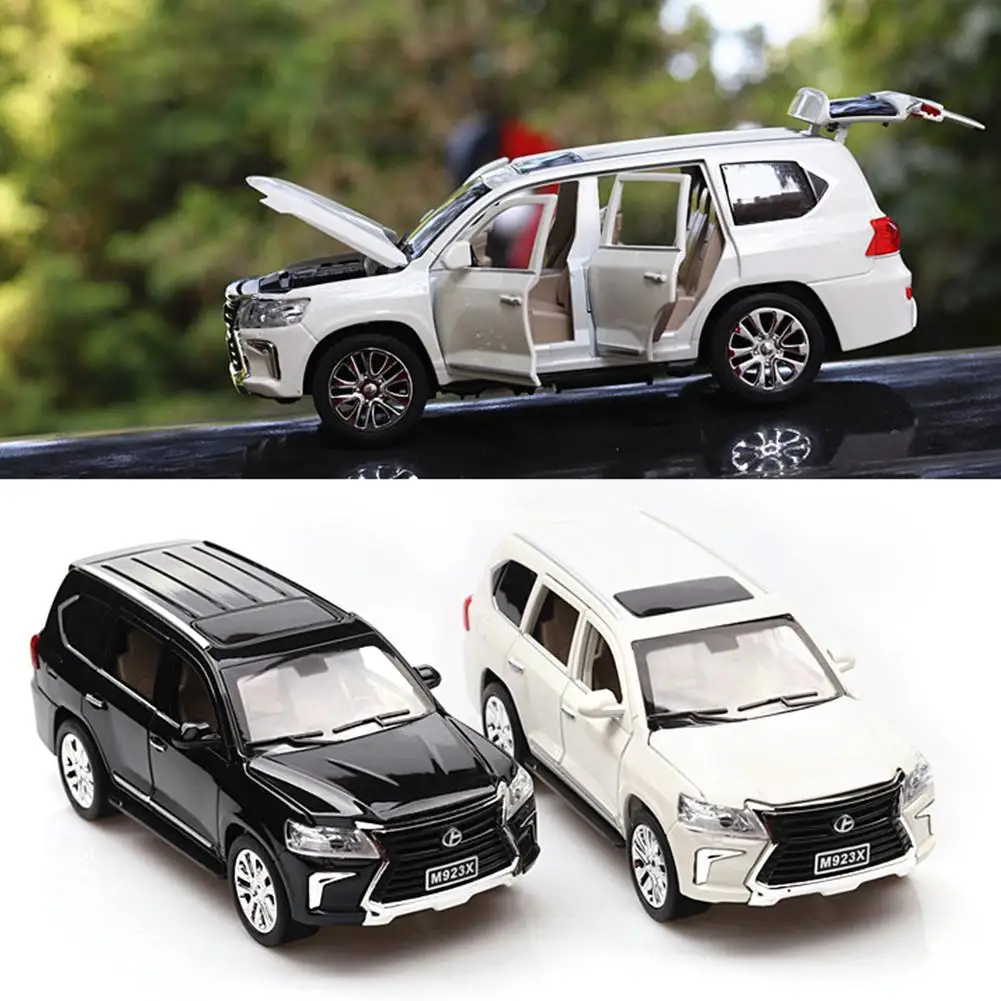 1:24 LX570 сплав оттягивающая модель автомобиля игрушка Литье под давлением