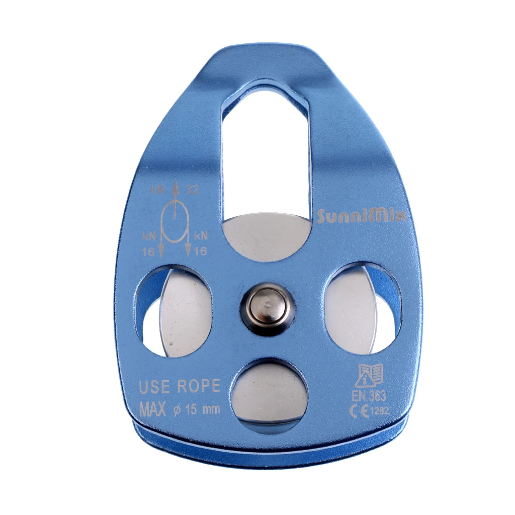 Высококачественный Легкий шкив для скалолазания 32 кН одинарный веревки 15 мм