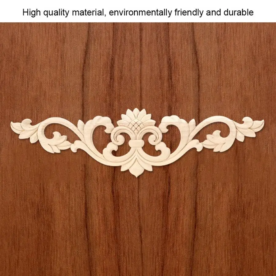 Мебель аппликация 4 шт Неокрашенная древесина резная красивая резьба наклейка