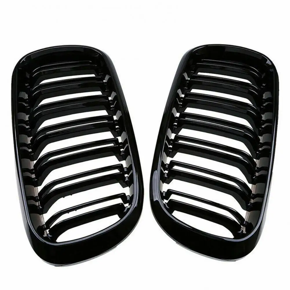 

1Pair Glossy Black Car Front Kidney Grilles 51137261356 51137203650 51137261355 for BMW 5 Series F10 F18 2010-2015