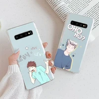 oya haikyuu cute japan anime phone case transparent for samsung a51 a50 a71 a70 a81 m60s note s21 s 20 10 9 8 11 e plus ultra