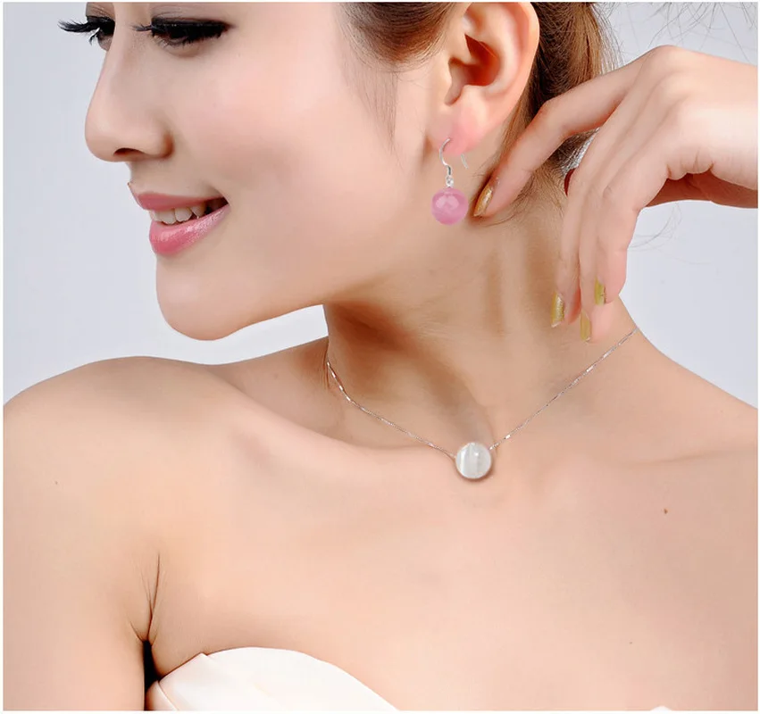 Новая мода бутик серьги розовые натуральные Кошачий глаз женские Тотем мечта