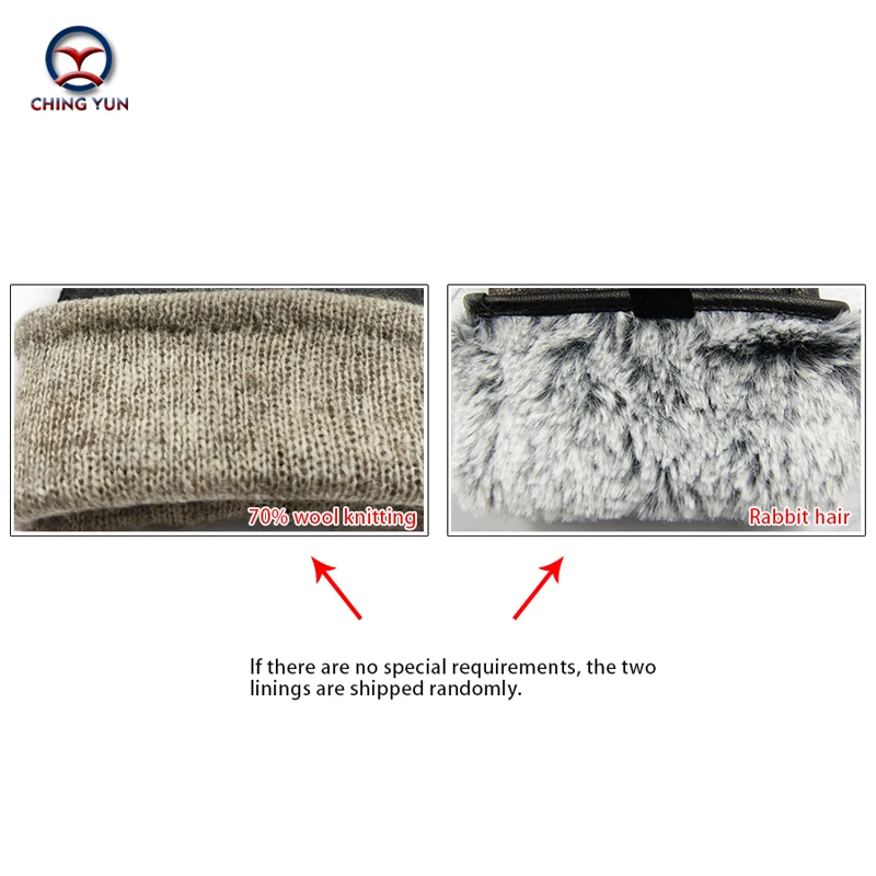 

New Women's Gloves Genuine Leather Winter Warm Fluff Woman Soft Female Rabbit Fur Lining Clasp High-quality Mittens