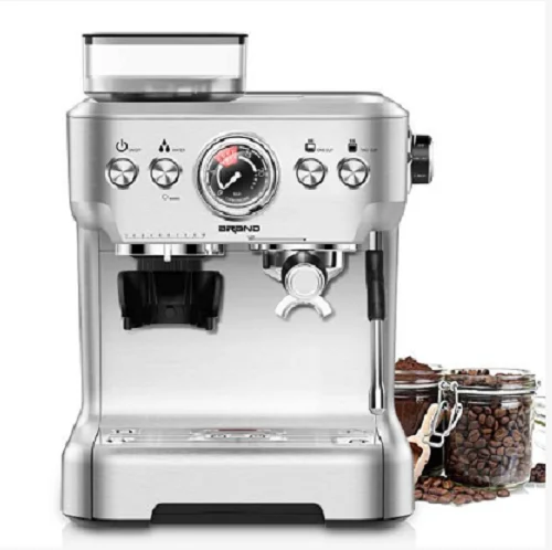 

58mm filter 20bar ULKA pump bean to cup espresso coffee machine home office electric coffee maker with grinder steamer