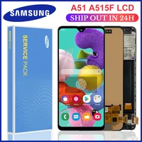 100 super amoled display for samsung galaxy a51 lcd a515 a515f a515fds a515fd touch screen with frame digitizer assembly