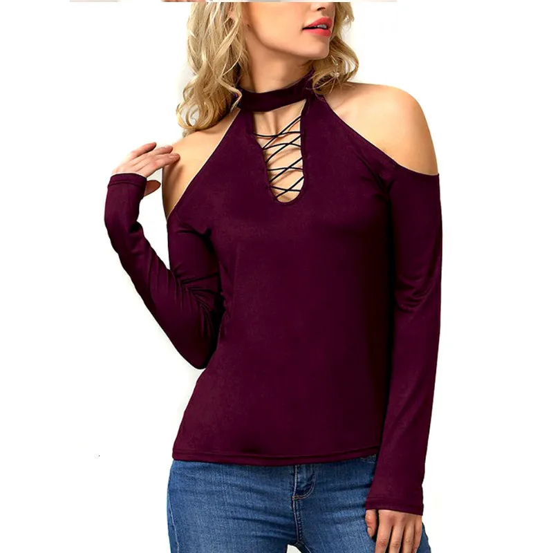 2019 осенние женские корейские топы с открытыми плечами открытая нагрудная